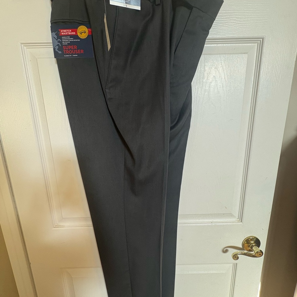 Men's Black Super Trousers